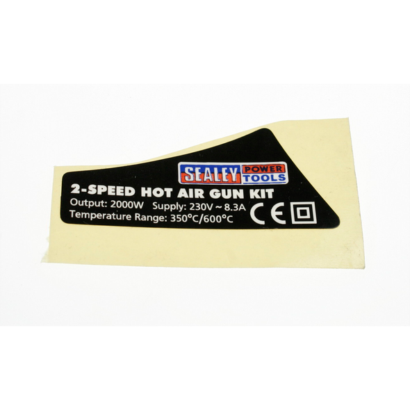 Sealey Label for l/s cover