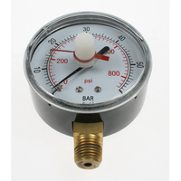 Sealey Gauge 800psi, 60mm od, btm fitting HSPT05.G