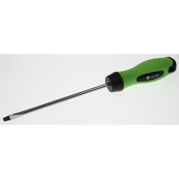 Sealey Screwdriver (slotted) 4x100mml 'hi-vis'