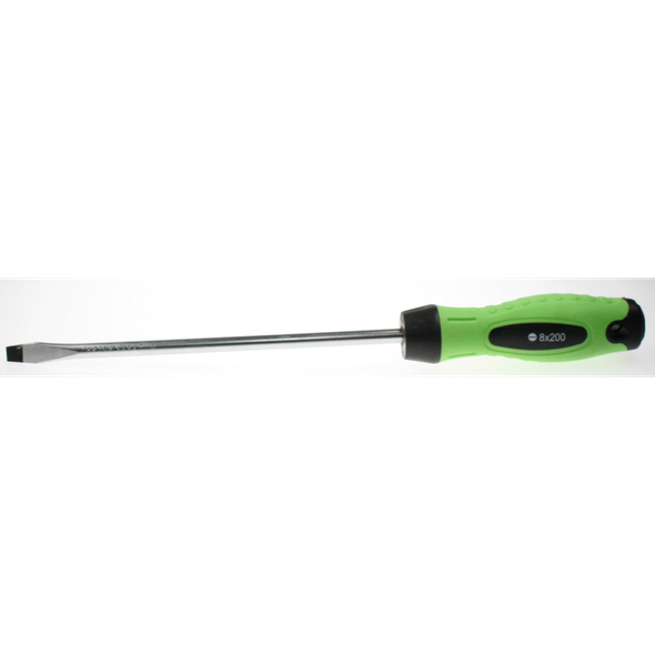 Sealey Screwdriver (slotted) 8x200mml 'hi-vis'