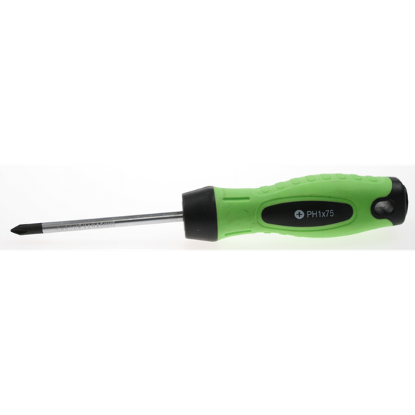 Sealey Screwdriver (phillips) 1x75mml 'hi-vis'