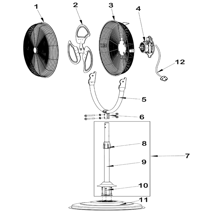 Sealey Upright support (lower)