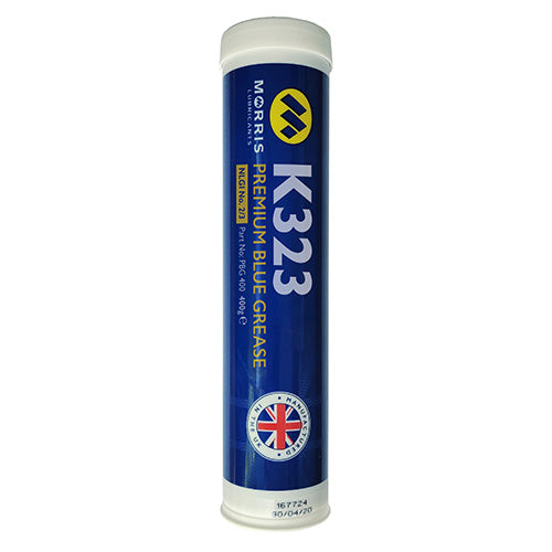 Morris K323 Blue Grease Cartridge 400g Premium Lithium Calcium High Pressure