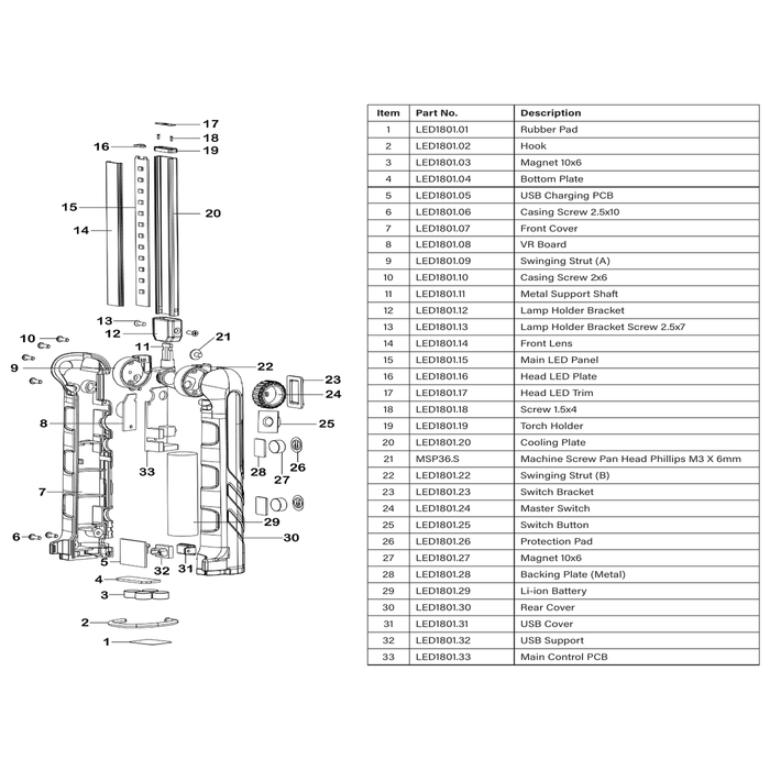 Sealey Casing Screw 2x6