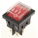 Sealey switch, red on/off rocker c/w cover (16a/250v) 25/T100