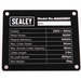 Sealey Nameplate (for MAG230V only)