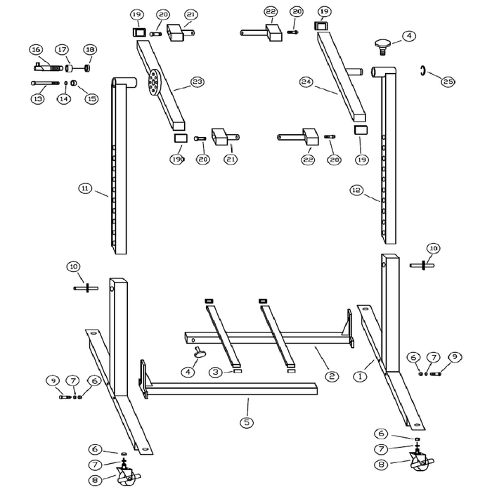 Sealey Supporting frame (a)