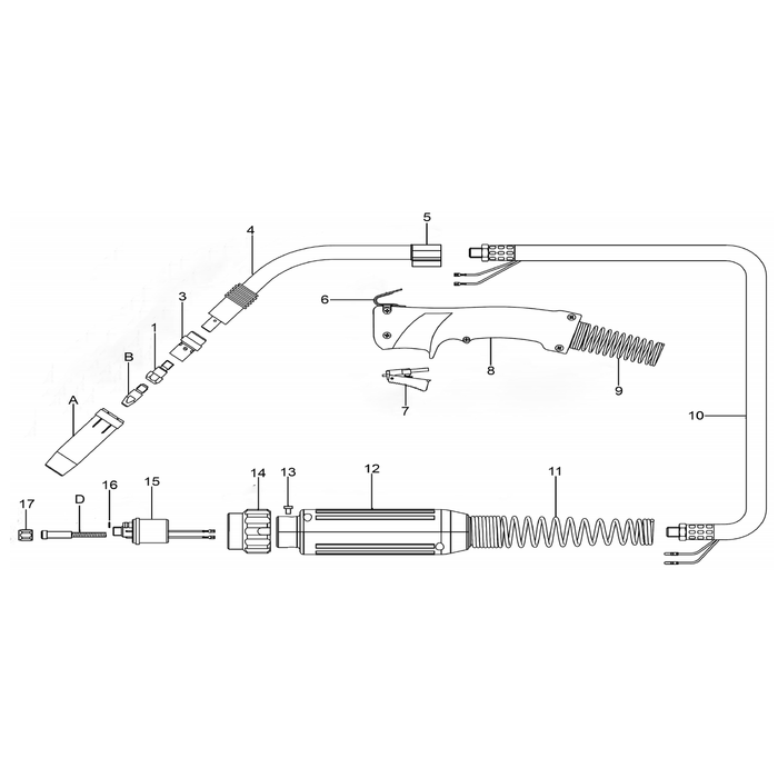 Sealey Back spring cable support