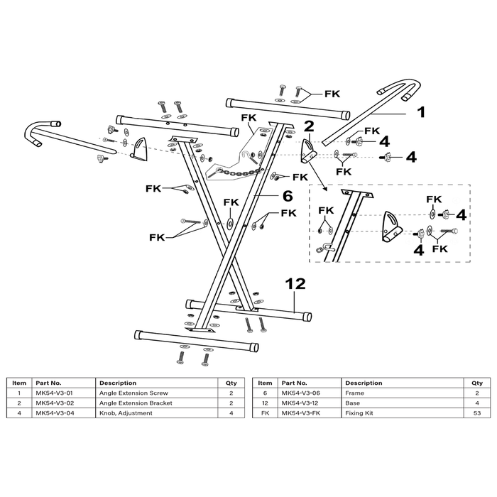 Sealey Angle Extension Bracket