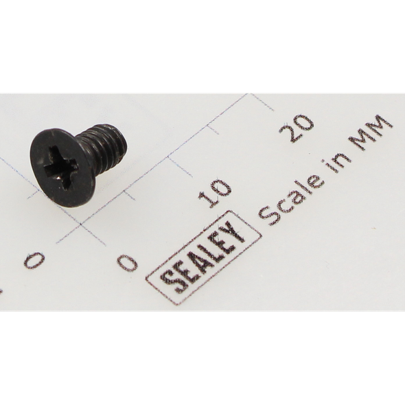 Sealey Csk phillips machine screw m4x6 black