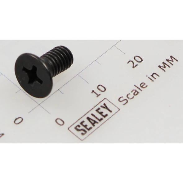 Sealey Csk phillips machine screw m5x10 (single) 'black'