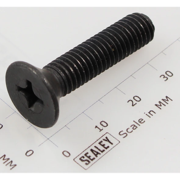 Sealey Csk phillips machine screw m8x35 black