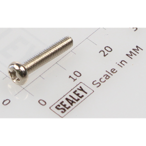 Sealey Machine screw pan head phillips m3x14mm (single)