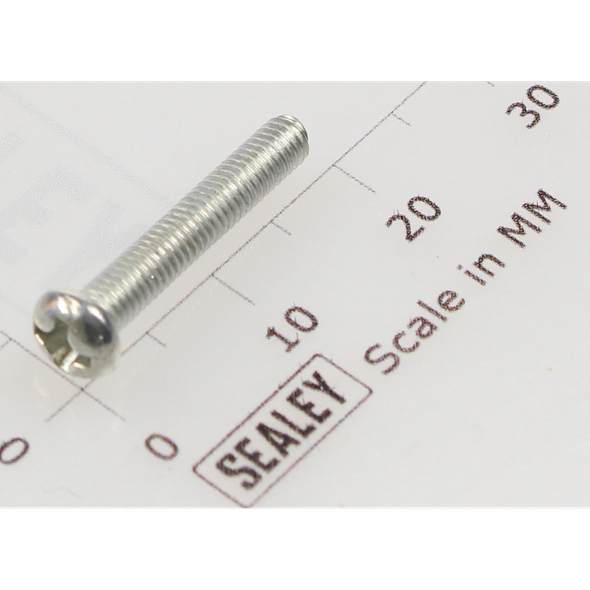 Sealey Machine screw pan head phillips m3x18mm (single)