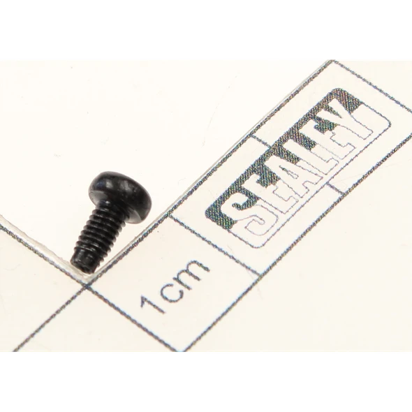 Sealey Machine screw pan head phillips m3x6mm black