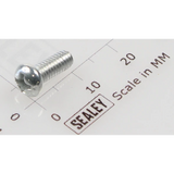 Sealey Machine screw pan head phillips m4x10mm (single) MSP410.S