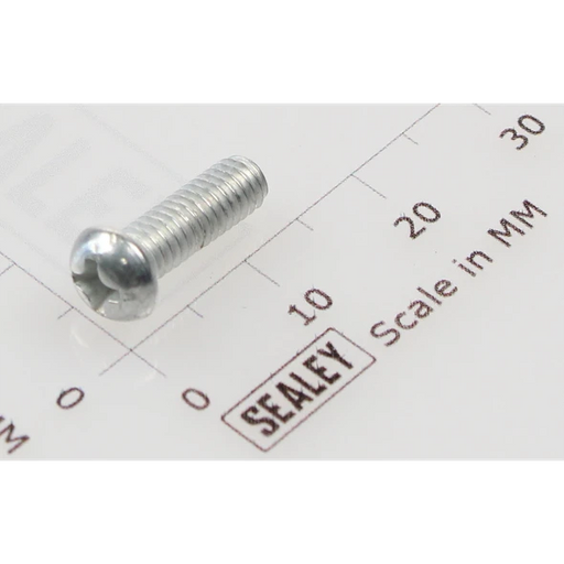 Sealey Machine screw pan head phillips m4x12mm (single)