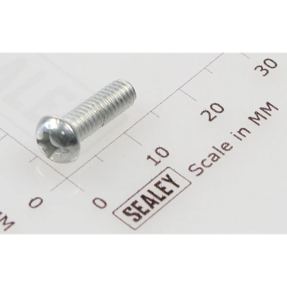 Sealey Machine screw pan head phillips m4x12mm (single)