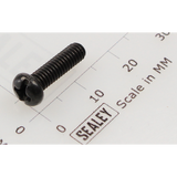 Sealey Machine screw pan head phillips m4x14mm black MSP414.SB