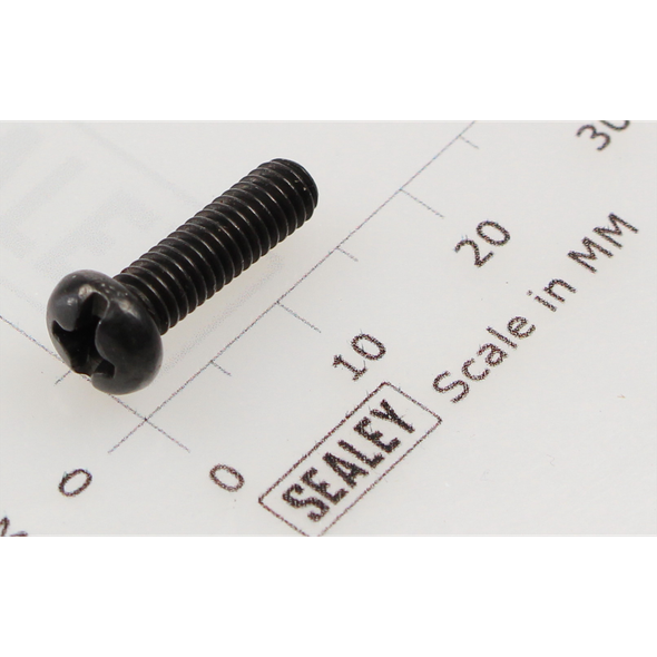 Sealey Machine screw pan head phillips m4x14mm black