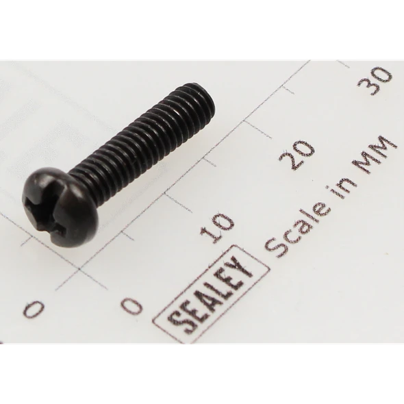 Sealey Machine screw pan head phillips m4x16mm black