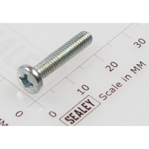Sealey Machine screw pan head phillips m4x20mm (single)