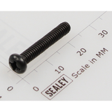Sealey Pan head machine screw black m4x22 MSP422.SB