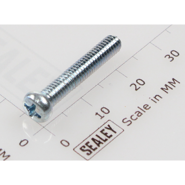 Sealey Machine screw pan head phillips m4x22mm (single)