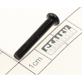 Sealey Machine screw pan head phillips m4x25mm black MSP425.SB