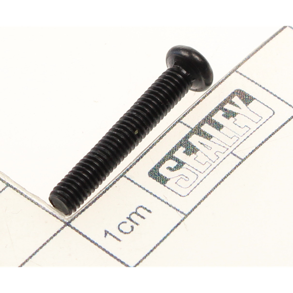 Sealey Machine screw pan head phillips m4x25mm black