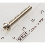 Sealey Machine screw pan head phillips m4x25mm (single) MSP425.S