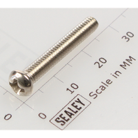 Sealey Machine screw pan head phillips m4x25mm (single) MSP425.S