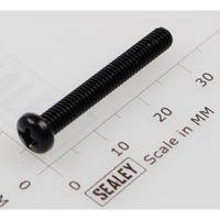 Sealey Machine screw pan head phillips m4x30mm black MSP430.SB