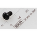 Sealey Machine screw pan head phillips m4x6mm black
