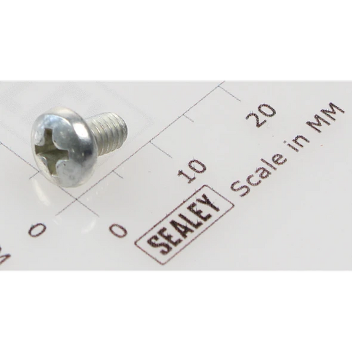 Sealey Machine Screw Pan Head Phillips M4 X 6mm