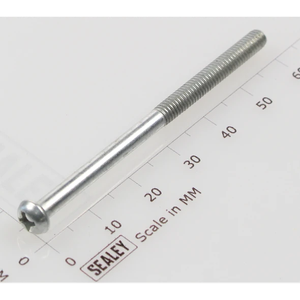 Sealey Machine screw pan head phillips m4x60mm (single)