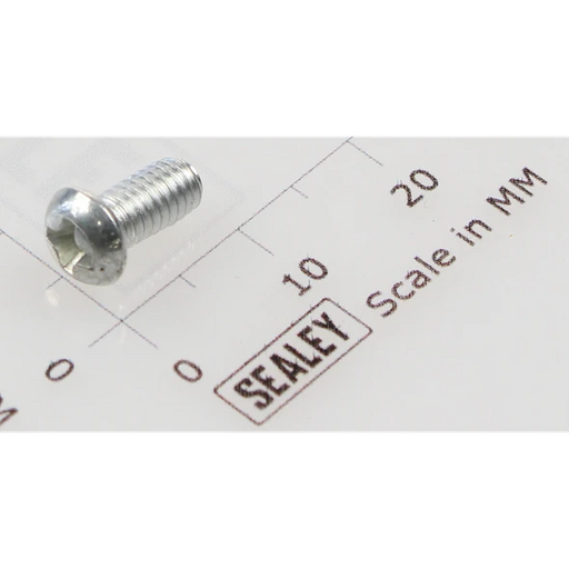 Sealey Machine screw pan head phillips m4x8mm (single)