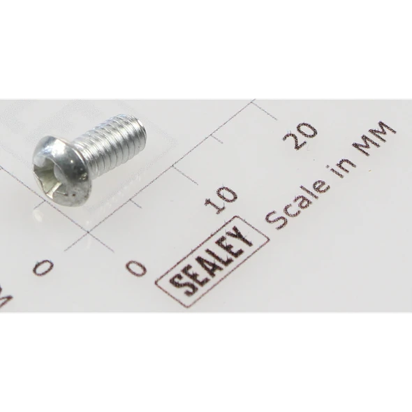 Sealey Machine screw pan head phillips m4x8mm (single)