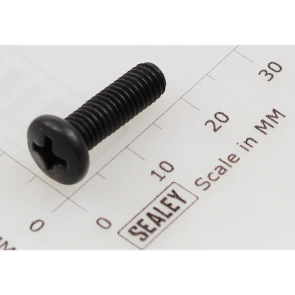 Sealey Machine screw pan head black m5x16mm