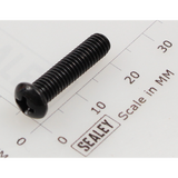 Sealey Machine screw pan head phillips m5x20mm black MSP520.SB