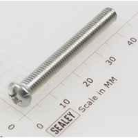 Sealey Machine screw pan head phillips m5x40mm (single) MSP540.S