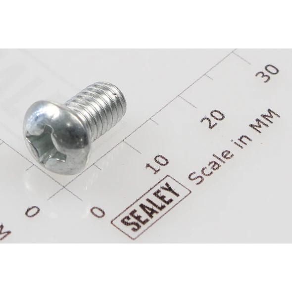 Sealey Machine screw pan head phillips m6x10mm (single)