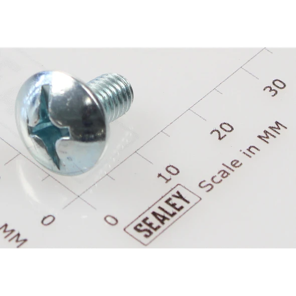 Sealey Machine screw pan head phillips m6x12mm (single)