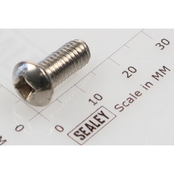 Sealey Machine screw pan head phillips m6x14mm (single)