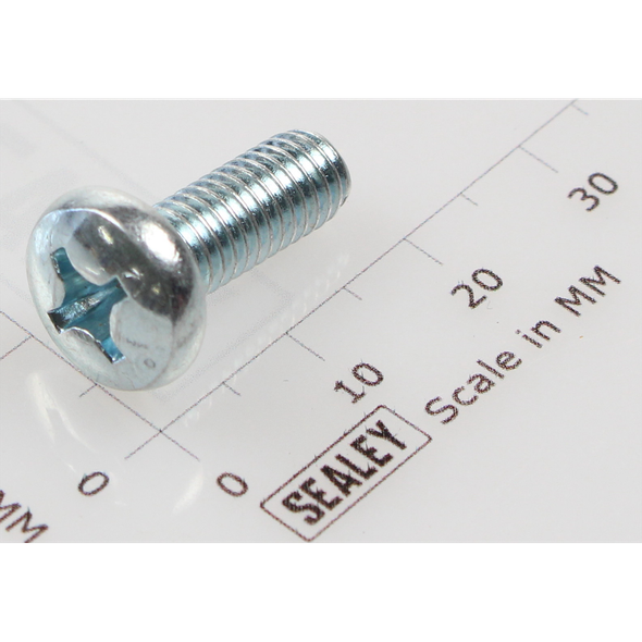 Sealey Machine Screw Pan Head Phillips M6 X 16mm