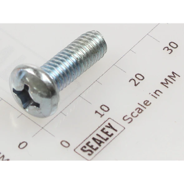 Sealey Machine screw pan head phillips m6x18mm (single)