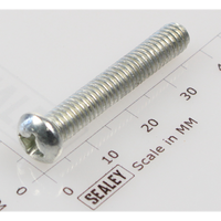 Sealey Machine screw pan head phillips m6x35mm (single) MSP635.S