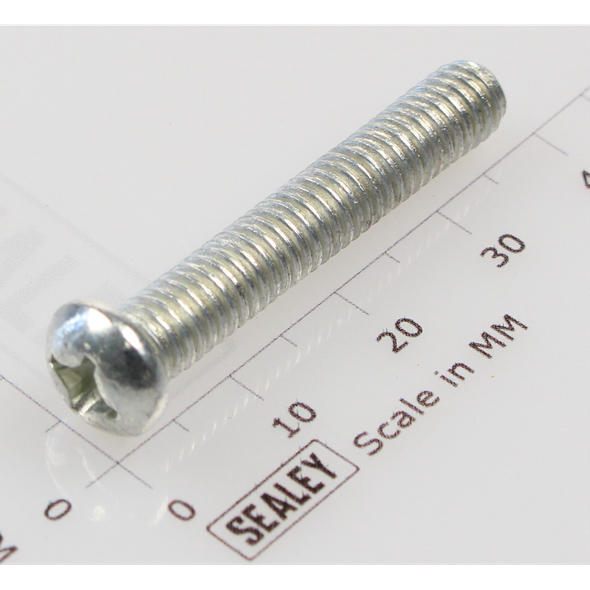 Sealey Machine screw pan head phillips m6x35mm (single)
