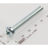 Sealey Machine screw pan head phillips m6x50mm (single) MSP650.S