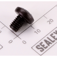 Sealey Machine Screw Pan Head Phillips M6 X 8mm Black MSP68.SB
